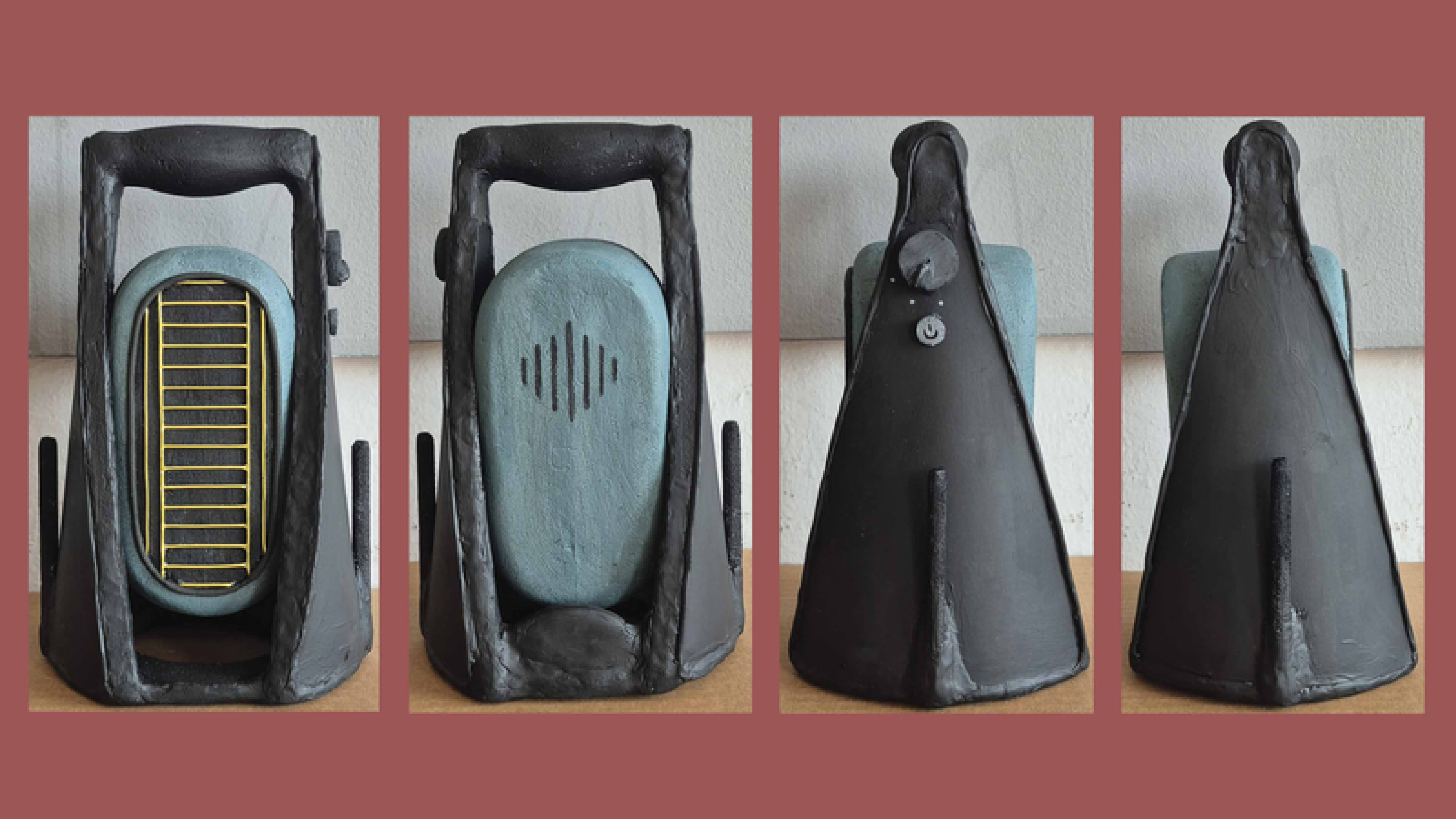 Desk heater — hand-built model