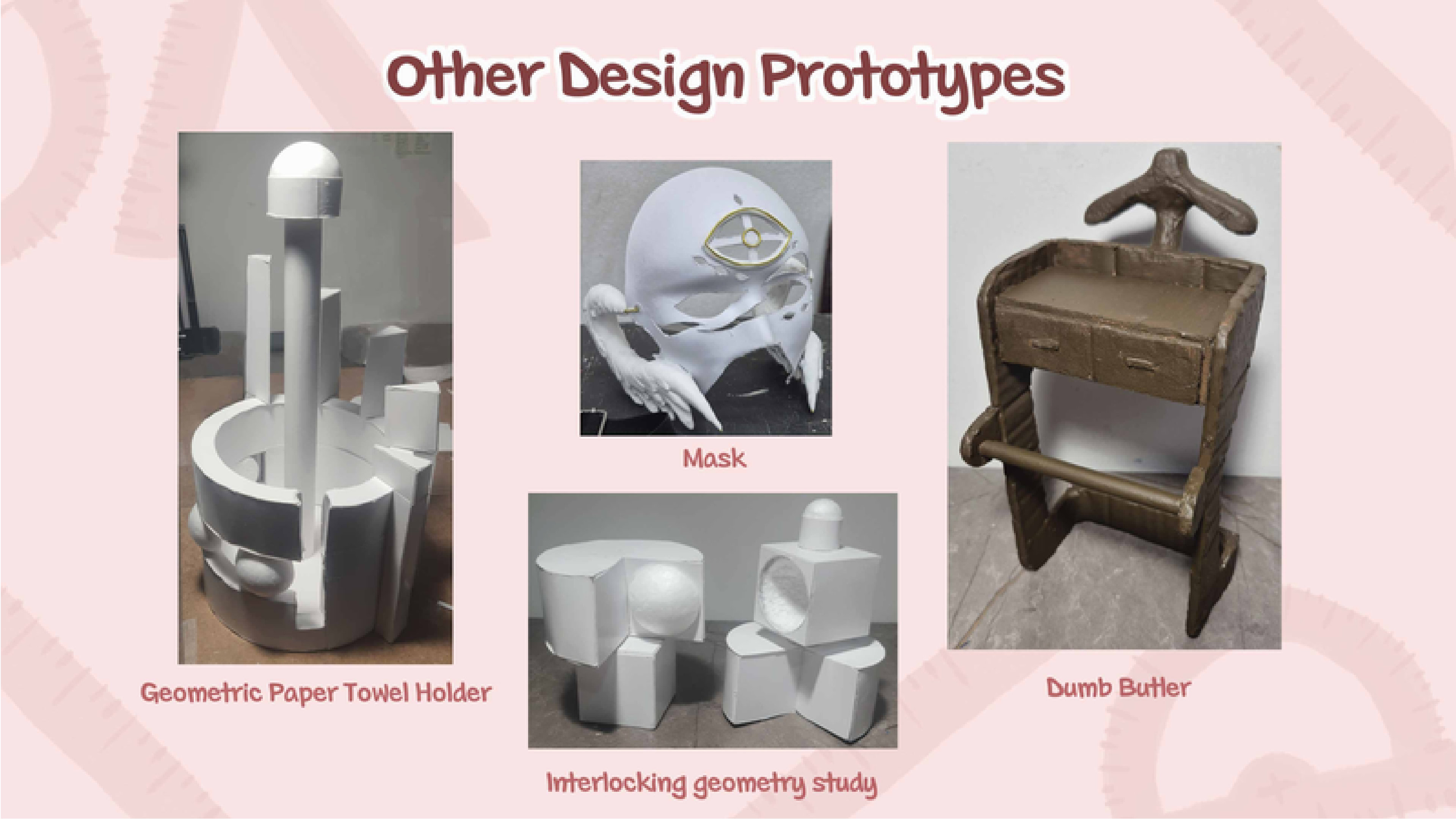 Workshop prototypes — form studies